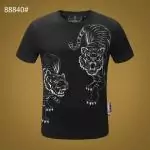 hommes philipp plein t shirt cotton double tiger